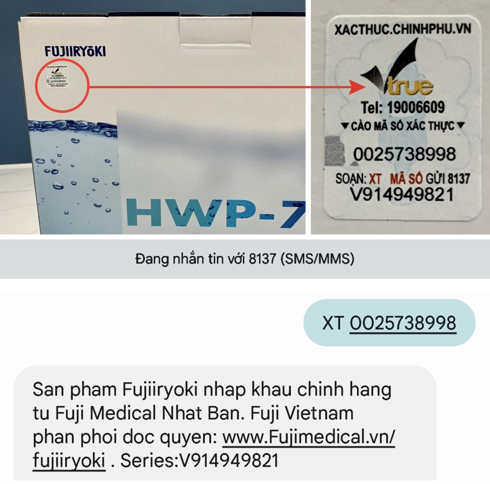 Tem xac thuc chinh hang tai thi truong Viet Nam may loc nuoc dien giai ion kiem Fujiiryoki HWP 77 nam 2023 e1710490149802 Fujiiryoki Official - Website Fujiiryoki chính thức tại Việt Nam
