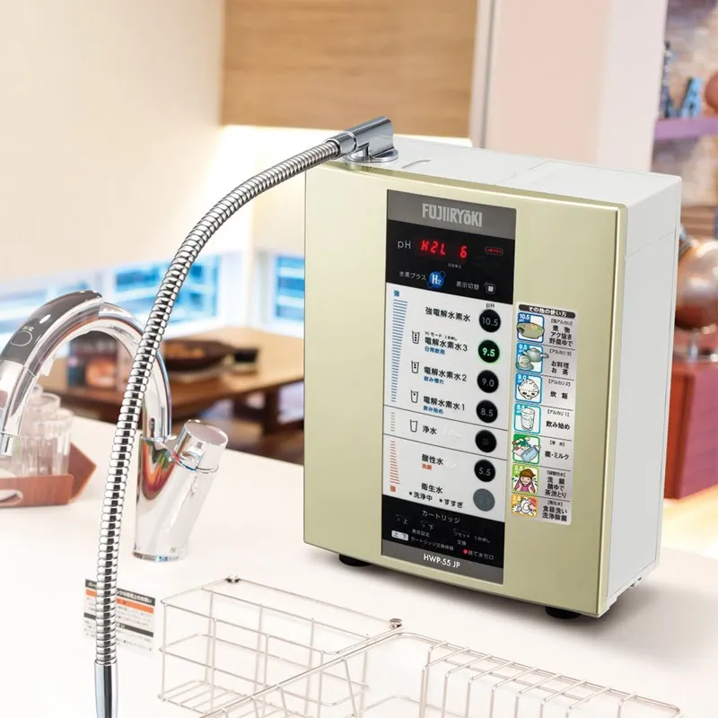 Máy lọc nước iON kiềm Fujiiryoki HWP-55 được sản xuất từ tập đoàn sản xuất thiết bị y tế Fuji Nhật Bản