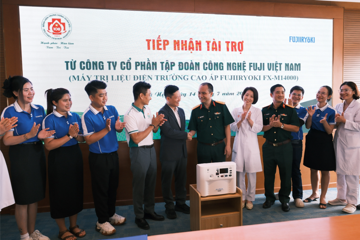 Máy điện trường cao áp Fujiiryoki FX-M14000 được ứng dụng tại Bệnh viện Trung ương Quân đội 108